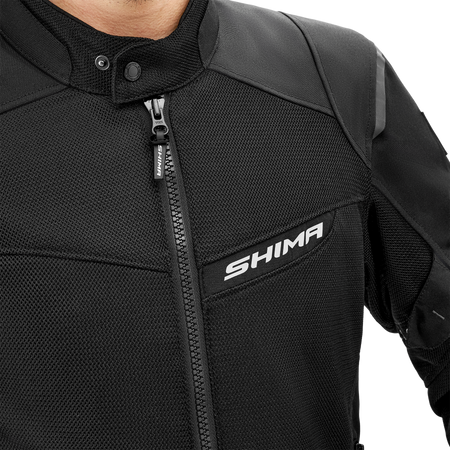 Kurtka motocyklowa tekstylna Shima RUSH 2.0 VENT czarny