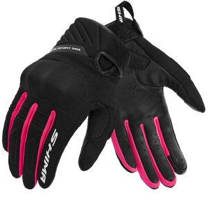 Rękawice motocyklowe damskie SHIMA SONIC LADY PINK czarny różowy