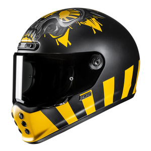 Kask motocyklowy HJC V10 Crania żółty/czarny