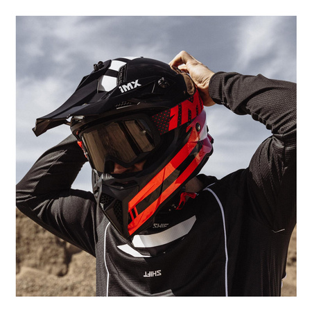 Gogle motocyklowe IMX Endurance Flip - Szyba Dark Smoke + Clear (2 szyby w zestawie)