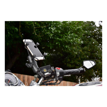 Zestaw montażowy z uniwersalnym uchwytem Ram Mount X-Grip mocowany do ramy kierownicy