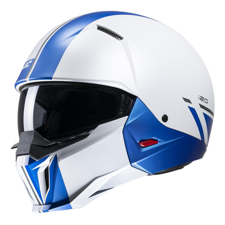 Kask motocyklowy otwarty HJC I20 Batol biały/niebieski