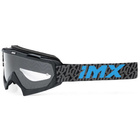 Gogle motocyklowe IMX Mud Black Matt/Grey/Blue - Szyba Clear (1 Szyba W Zestawie)