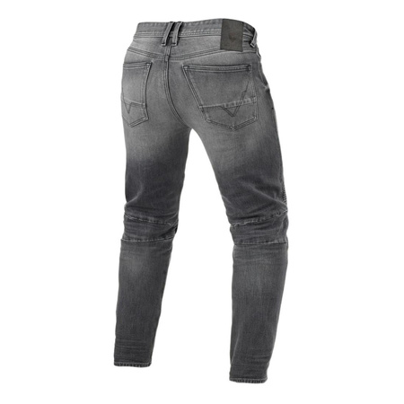Spodnie jeansowe motocyklowe REVIT MOTO 2 MEDIUM GREY USED szary