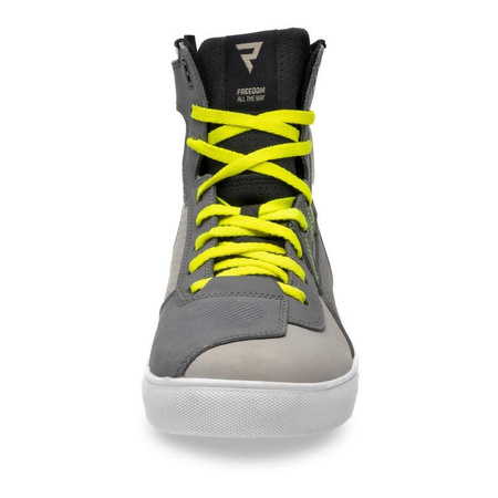 Buty motocyklowe trampki Rebelhorn VANDAL szary-czarny-żółty fluo