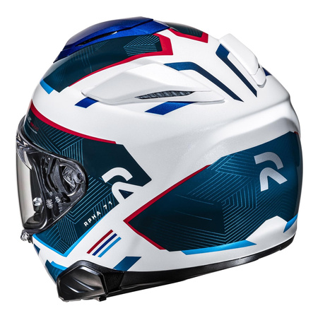 Kask motocyklowy integralny HJC RPHA 71 Ellon biały/niebieski