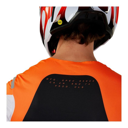 Bluza koszulka cross offroad mtb FOX Flexair Magnetic Fluo pomarańczowy