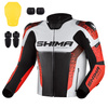 Kurtka motocyklowa skórzana sportowa Shima STR 2.0 czerwony