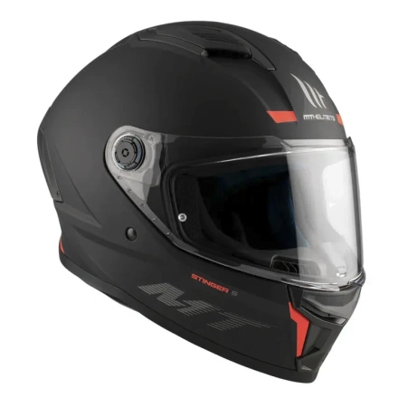 Kask motocyklowy MT STINGER 2 SOLID MATT BLACK czarny mat