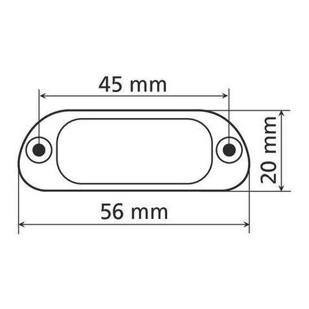 LAMPA 4 punktowe oświetlenie tablicy rejestracyjnej LED, białe, zatwierdzone do użytku drogowego