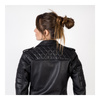 Damska kurtka motocyklowa skórzana ramoneska OZONE RAMONES MODERN matowy czarna
