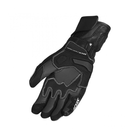 Rękawice motocyklowe damskie SECA ATOM LADY WHITE czarny biały