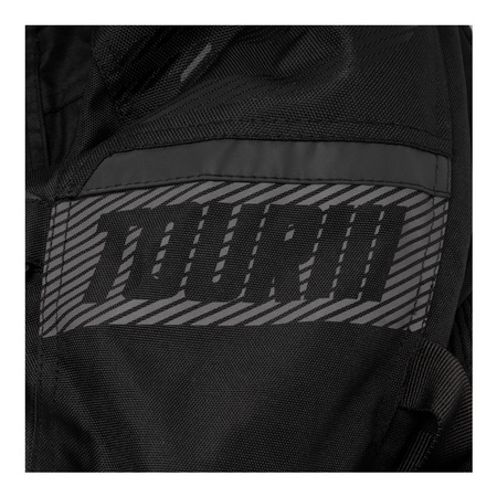 Kurtka motocyklowa tekstylna OZONE TOUR III czarna żółty fluo