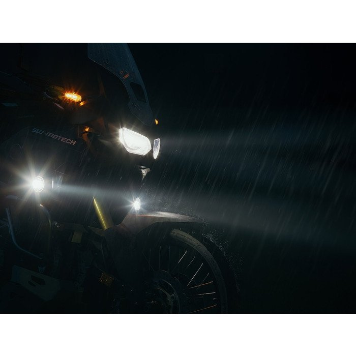 Zestaw lamp przeciwmgielnych SW-MOTECH Evo, black, BMW F 800 GS (08-12)