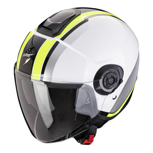 Kask motocyklowy SCORPION EXO-CITY II VEL WHITE/NEON YELLOW biały żółty fluo