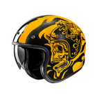 Kask motocyklowy otwarty HJC V31 Flame żółty/czarny