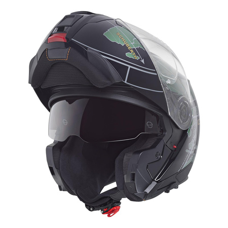 Kask motocyklowy SCHUBERTH C5 ECE GLOBE GREEN zielony czarny