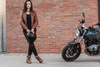 Damskie buty motocyklowe miejskie taktyczne Shima THOMSON brązowy