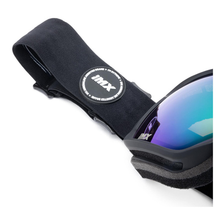Gogle Snowboardowe IMX Peak Black Matt/Black - Szyba Podwójna Green Irridium + Brown