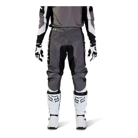 Dziecięce spodnie motocyklowe cross offroad FOX 180 Nitro czarny/szary Junior