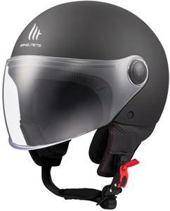 Kask motocyklowy MT STREET S SOLID MATT BLACK czarny mat