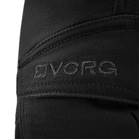 Spodnie jeansowe motocyklowe VORG REVO BLACK czarny