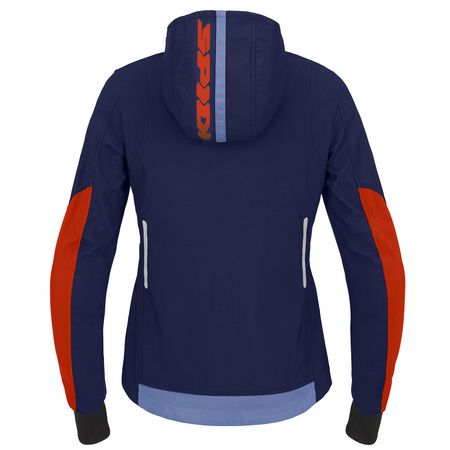 Kurtka motocyklowa damska SPIDI HOODIE ARMOR LIGHT LADY NAVY/RED granatowy czerwony