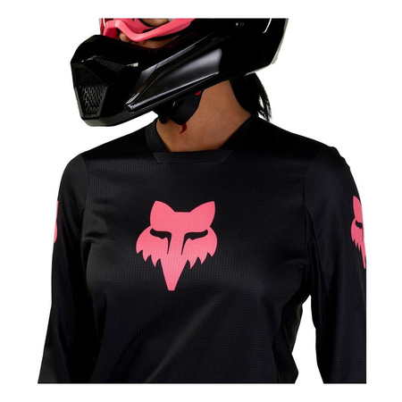 Bluza motocyklowa cross / mx damska FOX LADY BLACKOUT BLACK/BLACK czarny