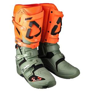 Buty motocyklowe cross/mx LEATT 5.5 FLEXLOCK ENDURO CACTUS pomarańczowy fluo zielony