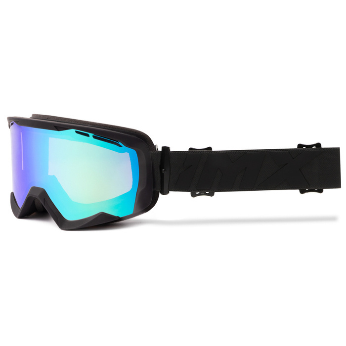 Gogle Snowboardowe IMX Snow Black Matt/Black - Szyba Podwójna Green Irridium + Brown (1 Szyba W Zest.)