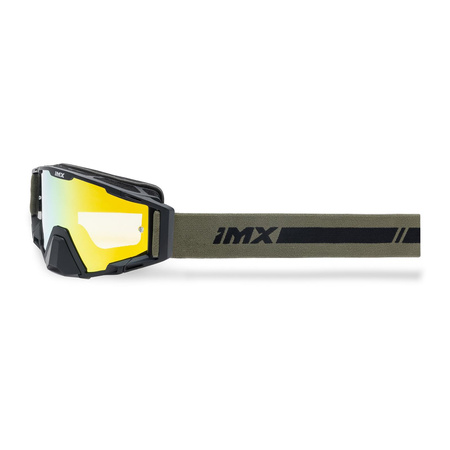 Gogle motocyklowe IMX Sand Black Matt/Bronze - Szyba Orange Iridium + Clear (2 Szyby W Zestawie)