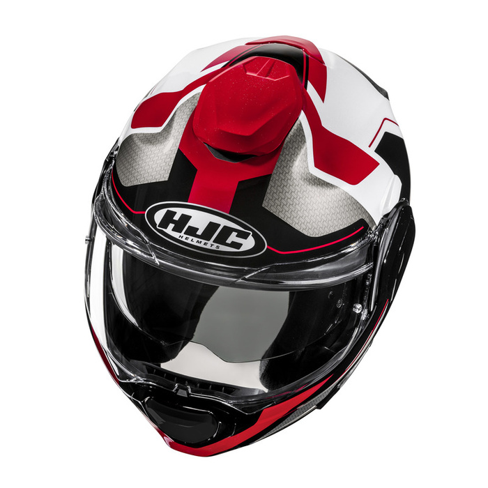 Kask motocyklowy HJC F100 Bios czerwony/czarny