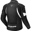 Kurtka motocyklowa tekstylna miejska Shima MESH PRO 2.0 czarny/biały