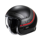 Kask motocyklowy otwarty HJC V31 Byron czarny/czerwony