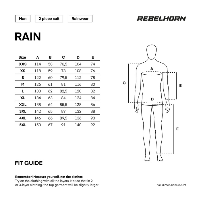 Kombinezon przeciwdeszczowy motocyklowy odblaskowy Rebelhorn RAIN czarny unisex