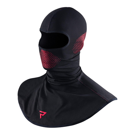 Kominiarka motocyklowa termoaktywna Rebelhorn THERM II ocieplająca czarny-czerwony