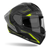 Kask motocyklowy AIROH MATRYX ROCKET YELLOW MATT żółty fluo szary czarny