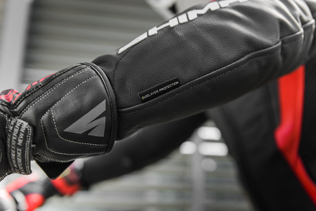 Kurtka motocyklowa skórzana Shima CHASE czerwony