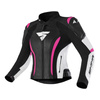 Kurtka motocyklowa skórzana damska SHIMA MIURA 2.0 PINK FLUO czarny różowy