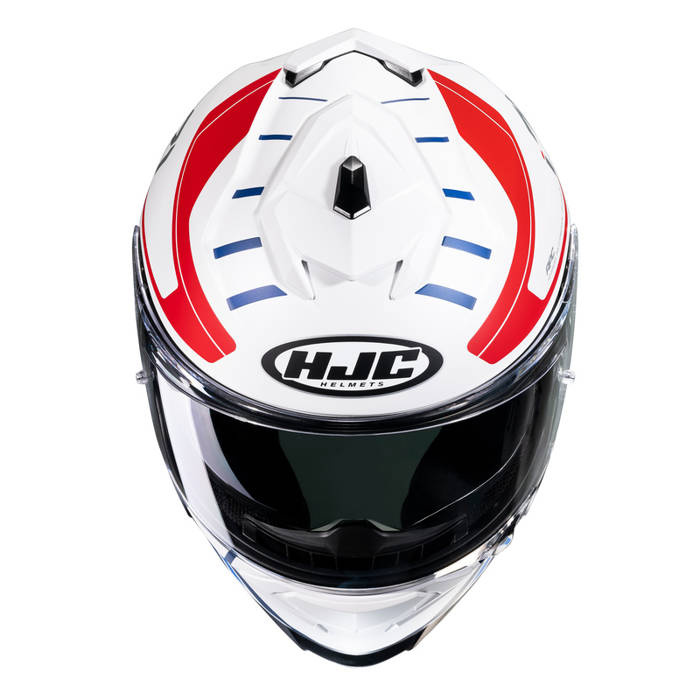 Kask motocyklowy HJC I71 Simo biały/czerwony/niebieski