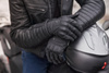 Rękawice motocyklowe miejskie skórzane Shima SHADOW TFL GLV czarny