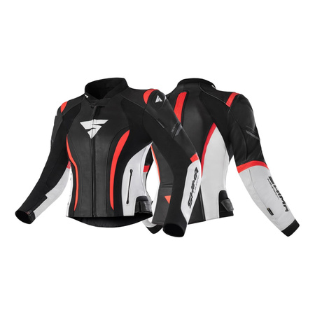 Damska kurtka motocyklowa skórzana Shima MIURA 2.0 czerwony