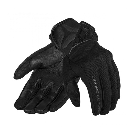Rękawice motocyklowe damskie SECA X-STRETCH II LADY BLACK czarny