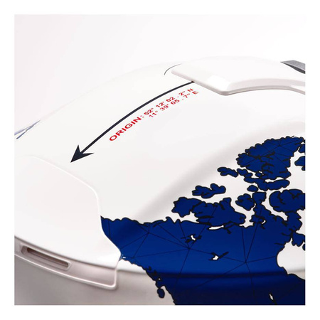 Kask motocyklowy SCHUBERTH C5 ECE GLOBE BLUE biały niebieski czerwony
