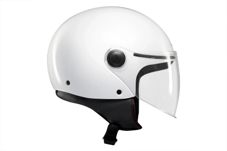 Kask motocyklowy MT STREET S SOLID GLOSS PEARL WHITE biały
