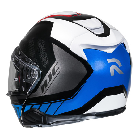 Kask motocyklowy szczękowy HJC RPHA 91 Rafino biały/niebieski/czerwony