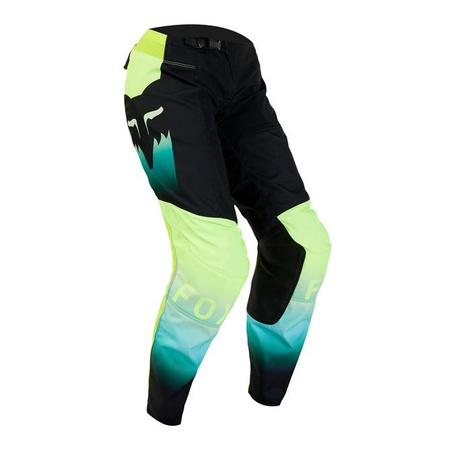 Damskie spodnie motocyklowe cross offroad mtb FOX 180 Flora czarny/żółty