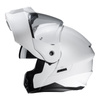 Kask motocyklowy szczękowy z daszkiem HJC C80 perłowy biały