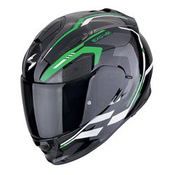 Kask motocyklowy SCORPION EXO-491 KRIPTA BLACK/GREEN/WHITE czarny zielony biały