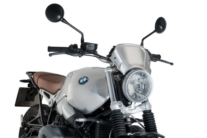 PUIG Owiewka  Retroplate do BMW R Nine T 14-24 (aluminiowa) – Uniwersalna szyba poprawiająca aerodynamikę